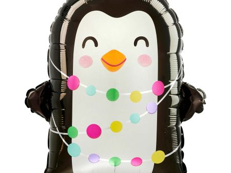 Bright Holiday Penguin Standard Shape Balloon 38x45cm Hot on Sale