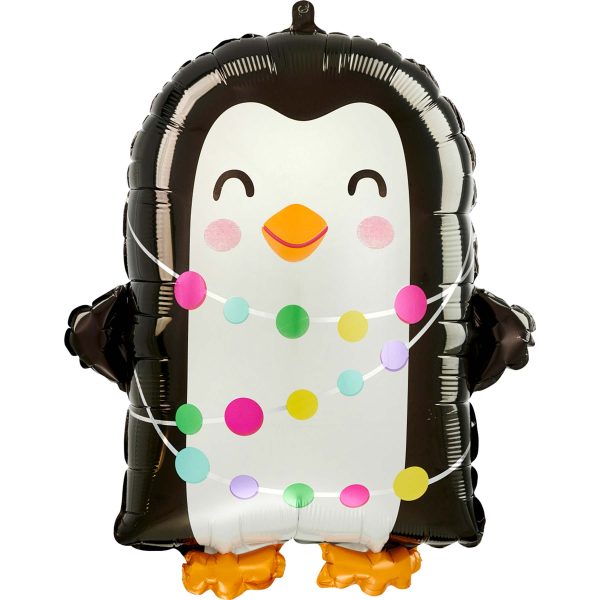 Bright Holiday Penguin Standard Shape Balloon 38x45cm Hot on Sale