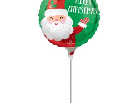 Smiley Satin Santa Christmas Mini Shape 23cm on Sale