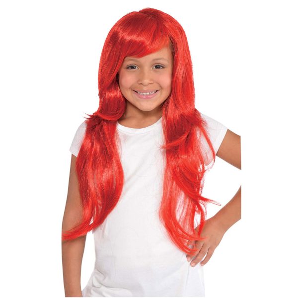 Child Glamorous Red Wig For Cheap