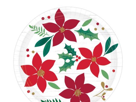 Christmas Wishes Plates 7in, 8pcs Cheap