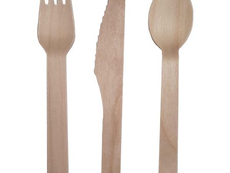 Always Sunny Wooden Cutlery 24pcs Hot on Sale