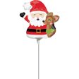 Santa & Reindeer Mini Shape Foil Balloon 25x22cm For Sale