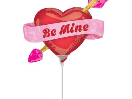 Be Mine Arrow Mini Shape Foil Balloon 14in Discount