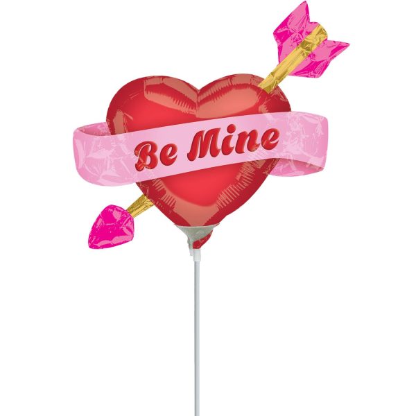 Be Mine Arrow Mini Shape Foil Balloon 14in Discount