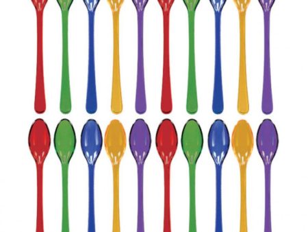 Jewel Tone Cocktail Spoons 20pcs Online