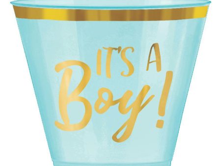 Baby Shower - Oh Baby Boy Hot Stamped Tumblers 30pcs Online Sale