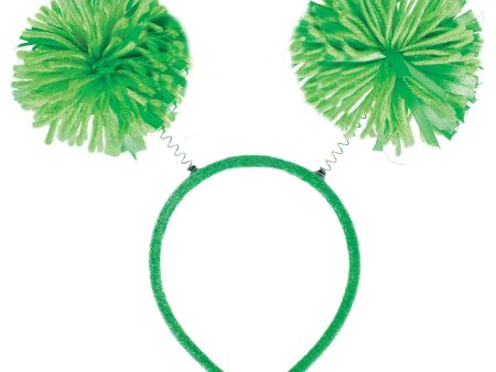 Green Pom Pom Headbopper Fashion