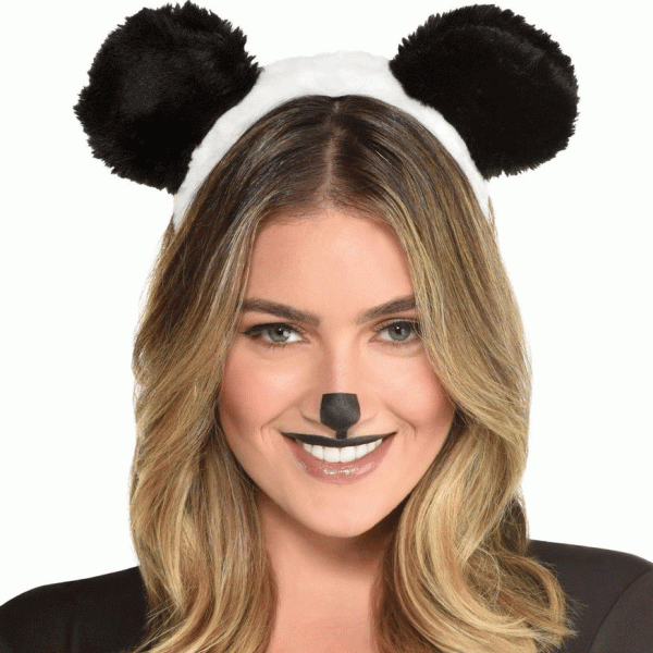 Panda Furry Ears Headband For Sale