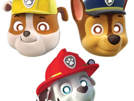 Paw Patrol Paper Masks 8pcs For Discount