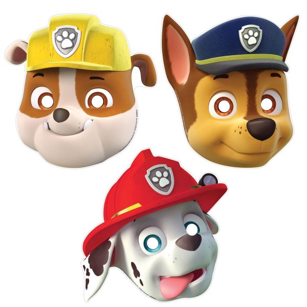 Paw Patrol Paper Masks 8pcs For Discount