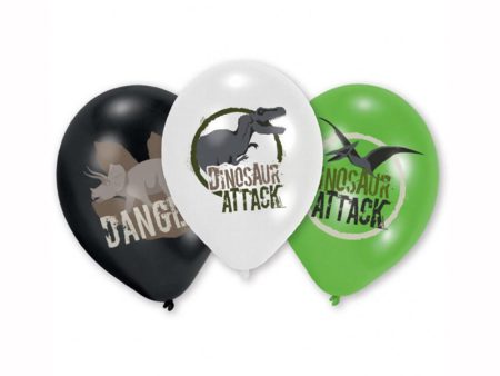 Dinosaur Attack Latex Balloons 6pcs For Sale