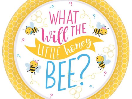 Baby Shower - What Will It Bee? Paper Plates 10.5in, 8pcs Hot on Sale