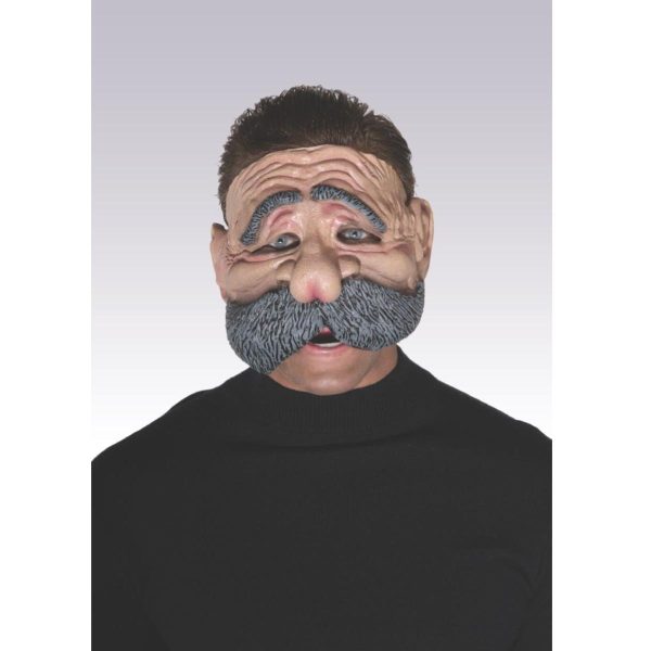 Adult Old Papa Chinless Mask For Cheap