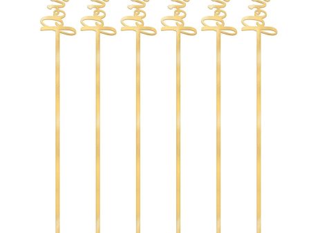 Poison Electroplated Plastic Drink Stirrers 7.5in, 12pcs Hot on Sale