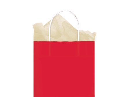 Apple Red Medium Kraft Bag For Sale