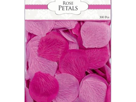 Bright Pink Fabric Confetti Petals 2in, 300pcs Online Hot Sale