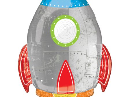 Blast off Birthday SuperShape Balloon 53x73cm Discount