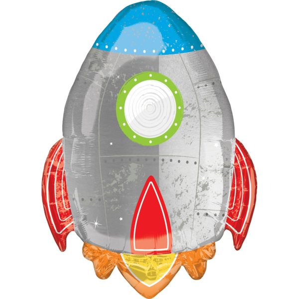 Blast off Birthday SuperShape Balloon 53x73cm Discount