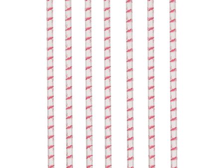 Flamingo Paradise Paper Straws 12pcs Online