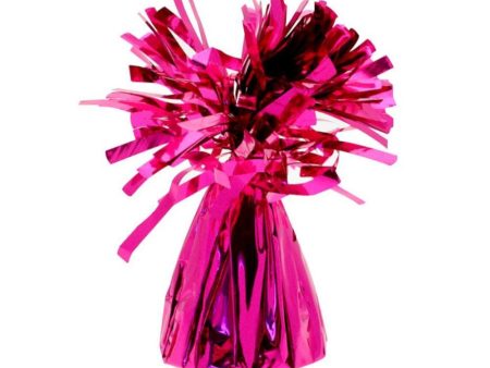 Bright Pink Foil Balloon Weight 6oz Online now