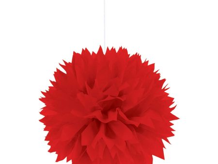 Apple Red  Fluffy Paper Decoration 3pcs Online Hot Sale