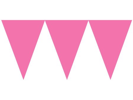 Bright Pink Pennant Banner Online Sale