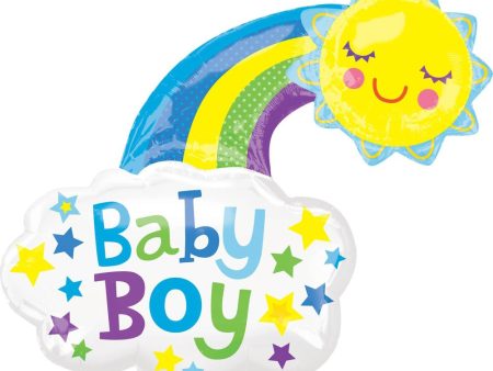 Baby Boy Bright Sun Supershape Balloon Online now