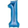 Blue Number Mini shape Foil Balloons Sale