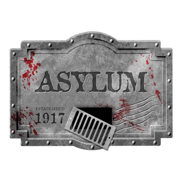 Asylum Styrofoam Sign For Sale