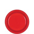 Apple Red Plastic Plates 7in , 20pcs Online now