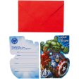 Avengers Invitations and Envelopes 8pcs Cheap