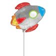 Blast off Birthday Mini Shape Foil Balloon Supply