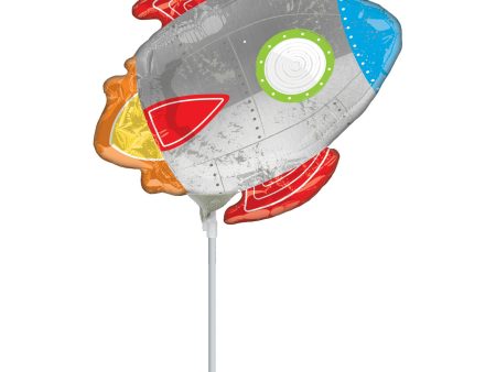 Blast off Birthday Mini Shape Foil Balloon Supply