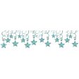 Robin s Egg Blue Shooting Stars Swirl Decorations 30pcs Cheap