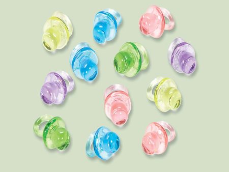 Baby Shower Neutral Mini Pacifier Favors 24pcs Sale