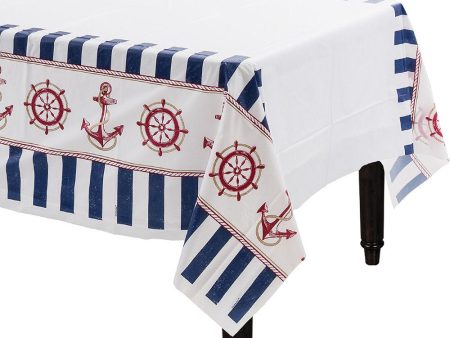 Anchors Aweigh Plastic Tablecover Online Hot Sale