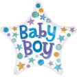 Baby Boy Star Foil Balloon 18in Cheap