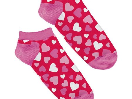 Valentine Heart No Show Socks Online now