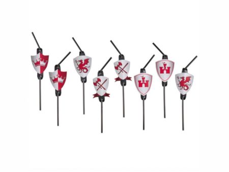 Knights Drinking Straws 8pcs For Sale