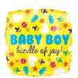 Baby Boy Icons Color Blast Square Balloon 21in For Sale