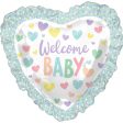 Baby Ruffle Heart SuperShape Balloon 71cm Online now