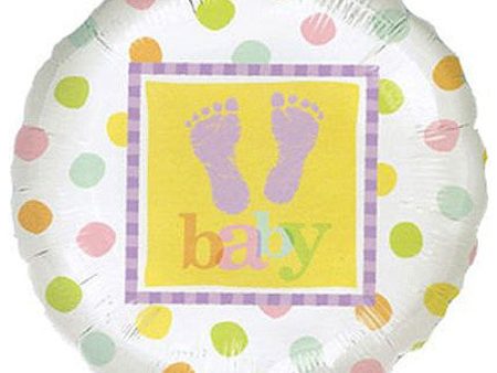 Baby Steps Foil Balloon 18in Online now