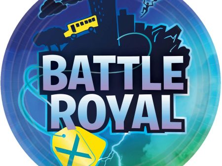 Battle Royal Paper Plates 9in, 8pcs Online now