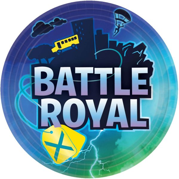 Battle Royal Paper Plates 9in, 8pcs Online now