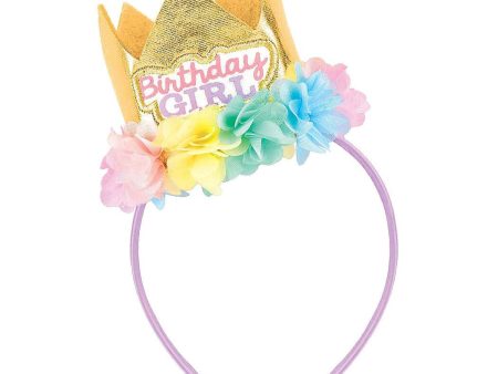 Young Birthday Girl Crown Headband For Sale