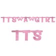 Baby Shower Girl Foil Letter Banner Hot on Sale