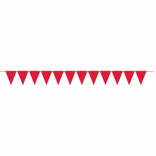 Red Mini Paper Pennant Banner Online Hot Sale