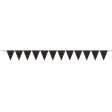 Black Mixed Metallic Mini Paper Pennant Banner Online Hot Sale