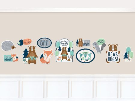 Baby Shower - Bear-ly Wait Boy Cutouts 12pcs on Sale